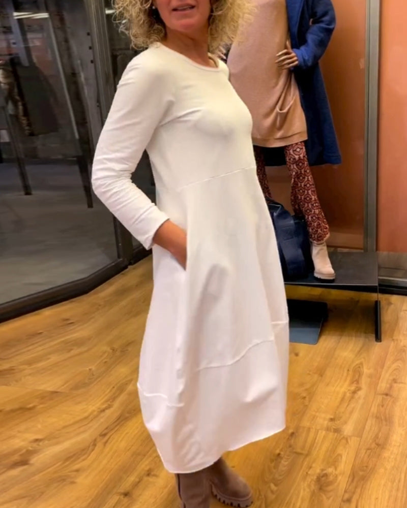 Marion - Vestido Suelto con Bolsillos