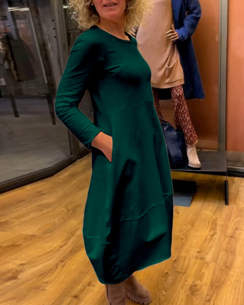 Marion - Vestido Suelto con Bolsillos