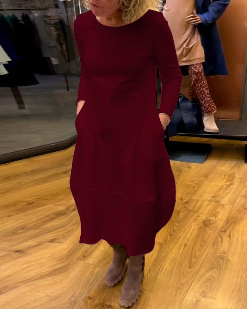 Marion - Vestido Suelto con Bolsillos