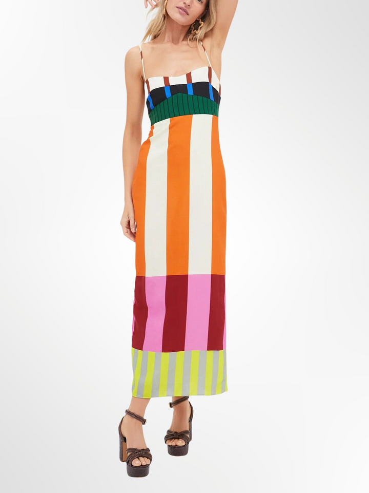 Neus - Vestido largo multicolor