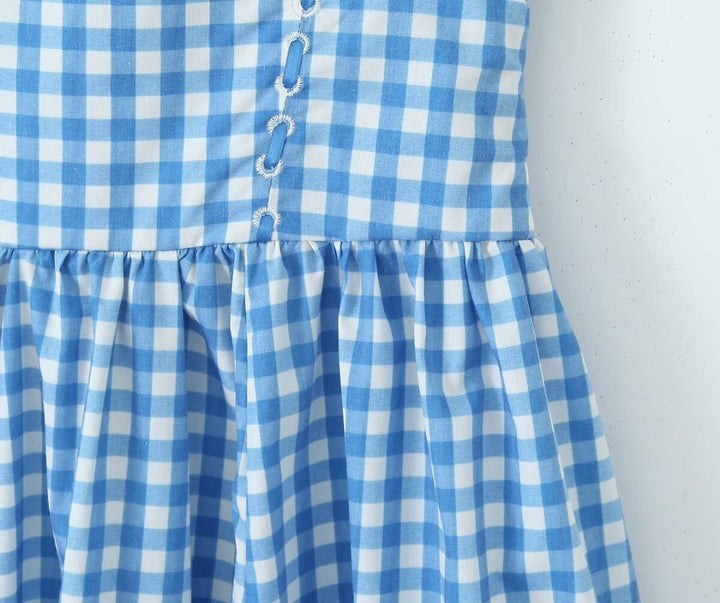 Samara - Vestido Midi de Cuadros