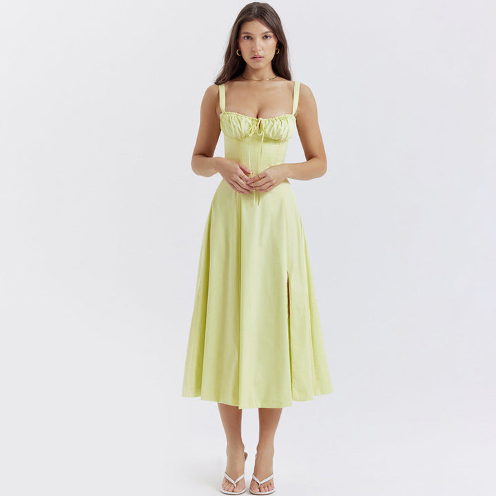 Zenia - Vestido Midi Ligero y Fluido