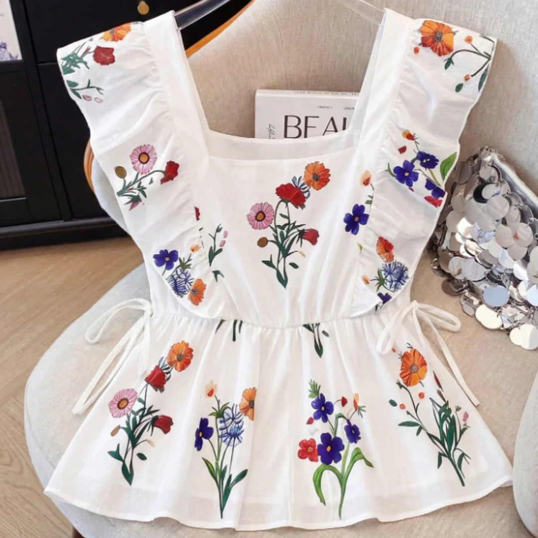 MARISOL | BLUSA BOHO DE VOLANTES
