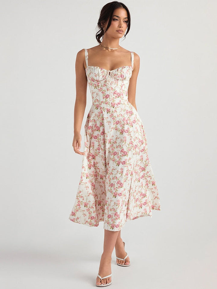 Zenia - Vestido Midi Ligero y Fluido