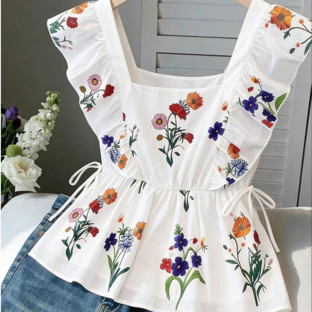 MARISOL | BLUSA BOHO DE VOLANTES