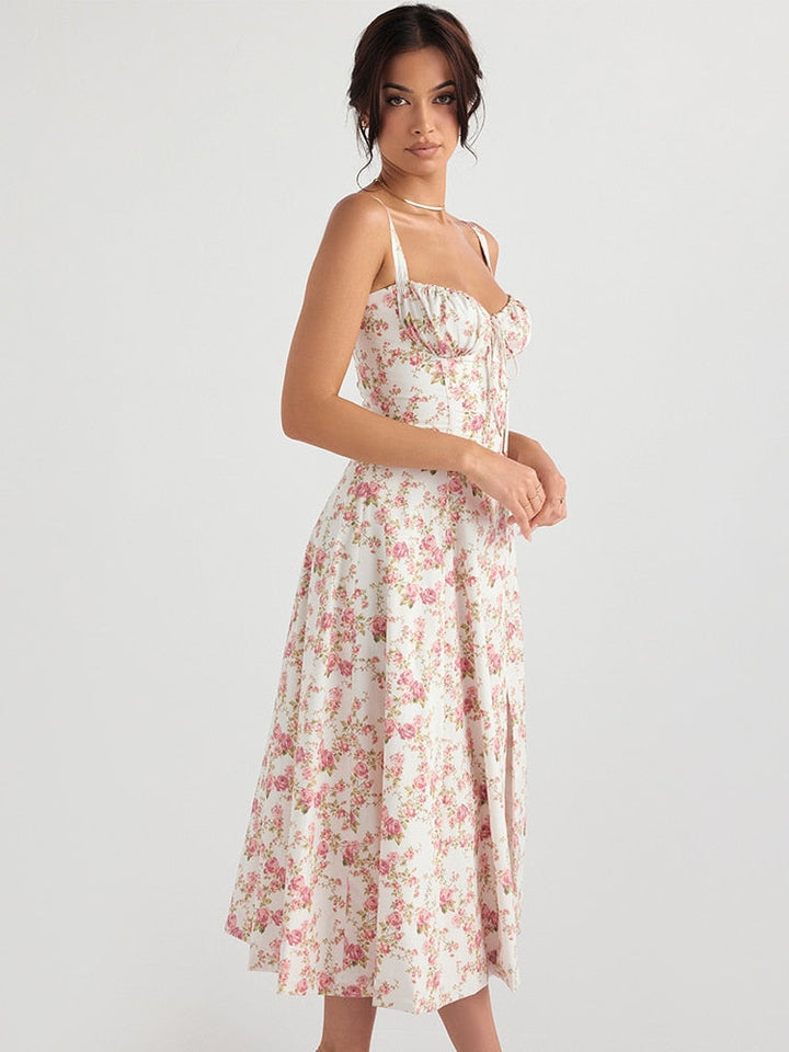 Zenia - Vestido Midi Ligero y Fluido
