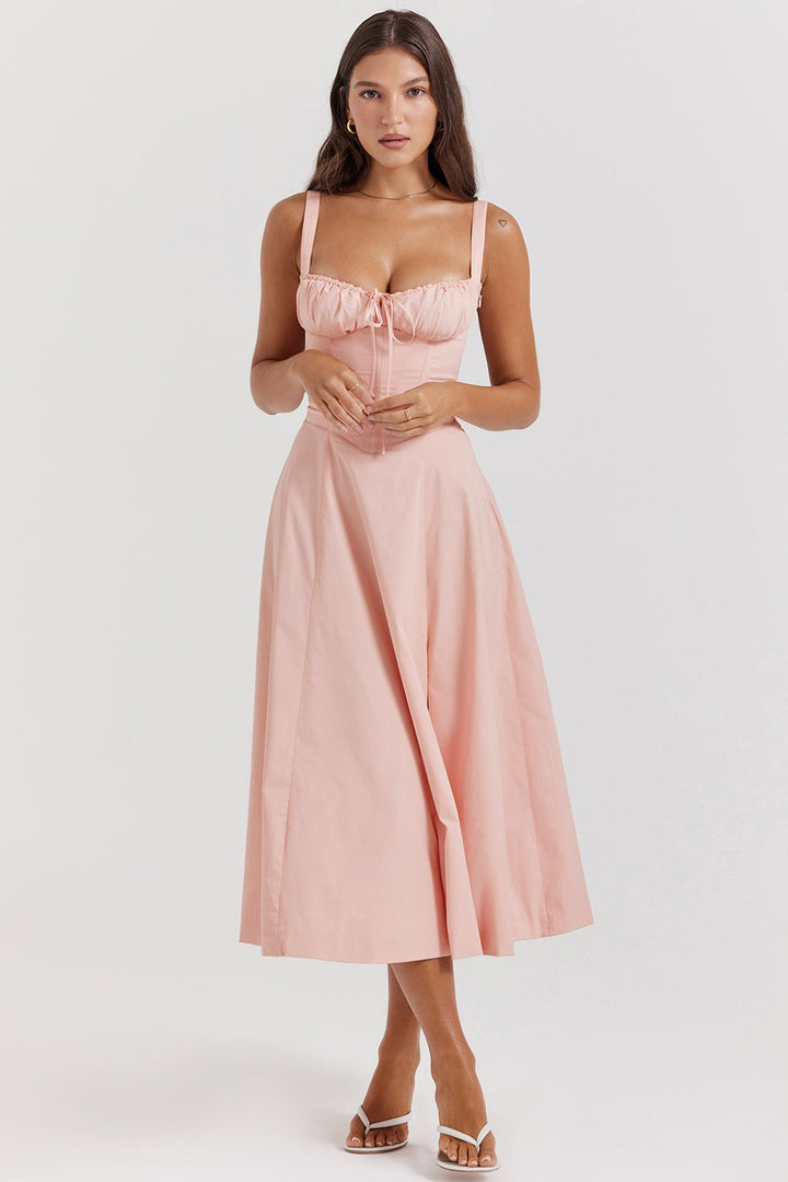 Zenia - Vestido Midi Ligero y Fluido