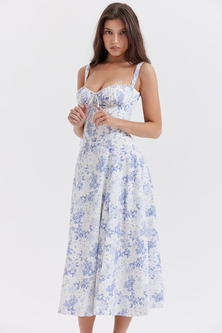 Zenia - Vestido Midi Ligero y Fluido