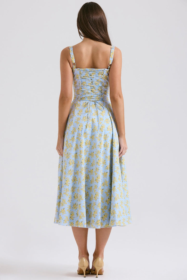 Zenia - Vestido Midi Ligero y Fluido