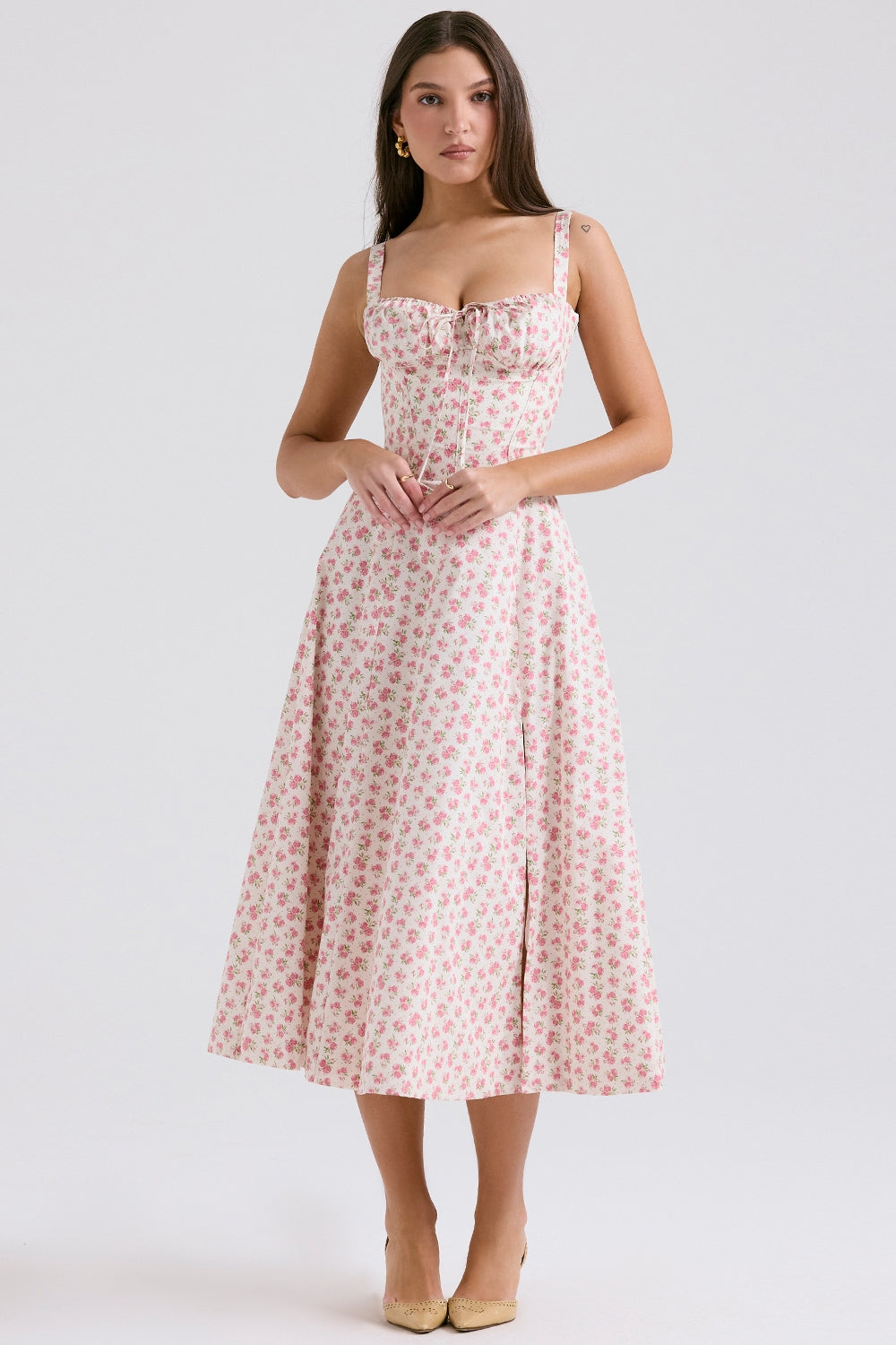 Zenia - Vestido Midi Ligero y Fluido