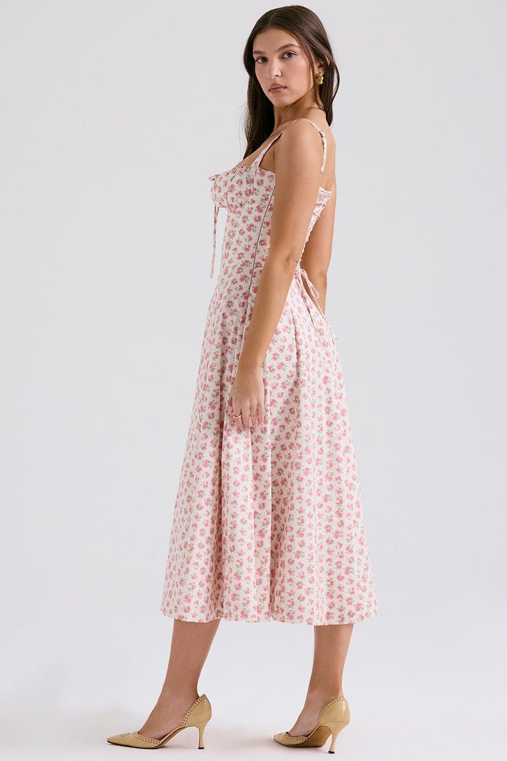 Zenia - Vestido Midi Ligero y Fluido