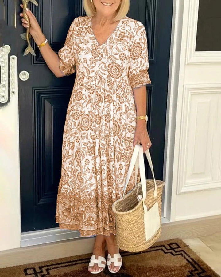 Paz - Vestido con Estampado Floral